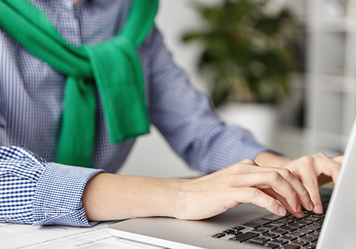 typing in office
